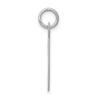 Sterling Silver Rhodium-plated Script Letter T Initial Charm view 2