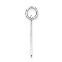 Sterling Silver Large Slanted Block Initial I Charm view 2
