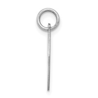 Sterling Silver Rhodium-plated Fancy Script Letter J Initial Charm view 2
