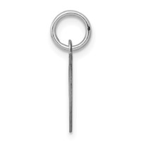 Sterling Silver Rhodium-plated Fancy Script Letter T Initial Charm view 2