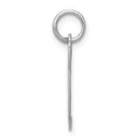 Sterling Silver Rhodium-plated Fancy Script Letter G Initial Charm view 2