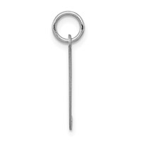 Sterling Silver Rhodium-plated Fancy Script Letter J Initial Charm view 2