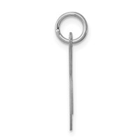 Sterling Silver Rhodium-plated Fancy Script Letter K Initial Charm view 2