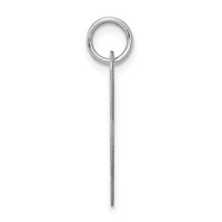 Sterling Silver Rhodium-plated Fancy Script Letter L Initial Charm view 2