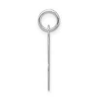 Sterling Silver Rhodium-plated Fancy Script Letter C Initial Charm view 2
