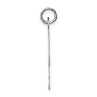 Sterling Silver Rhodium-plated Fancy Script Letter I Initial Charm view 2