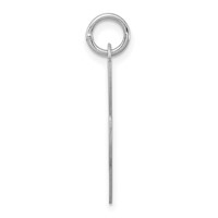 Sterling Silver Rhodium-plated Fancy Script Letter L Initial Charm view 2