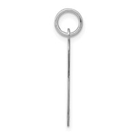 Sterling Silver Rhodium-plated Fancy Script Letter P Initial Charm view 2