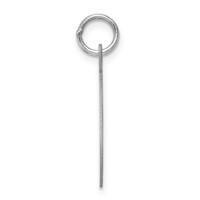 Sterling Silver Rhodium-plated Fancy Script Letter T Initial Charm view 2