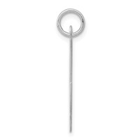 Sterling Silver Rhodium-plated Fancy Script Letter X Initial Charm view 2