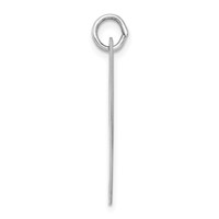 Sterling Silver Rhodium-plated Fancy Script Letter Y Initial Charm view 2