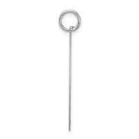 Sterling Silver Rhodium-plated Fancy Script Letter J Initial Charm view 2