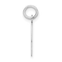 Sterling Silver Bubble Block Initial O Charm view 2
