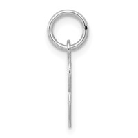 Sterling Silver Rhodium-plated Letter B Initial Charm view 2