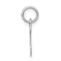Sterling Silver Rhodium-plated Letter C Initial Charm view 2
