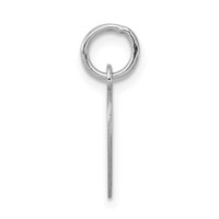 Sterling Silver Rhodium-plated Letter D Initial Charm view 2