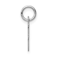 Sterling Silver Rhodium-plated Letter F Initial Charm view 2