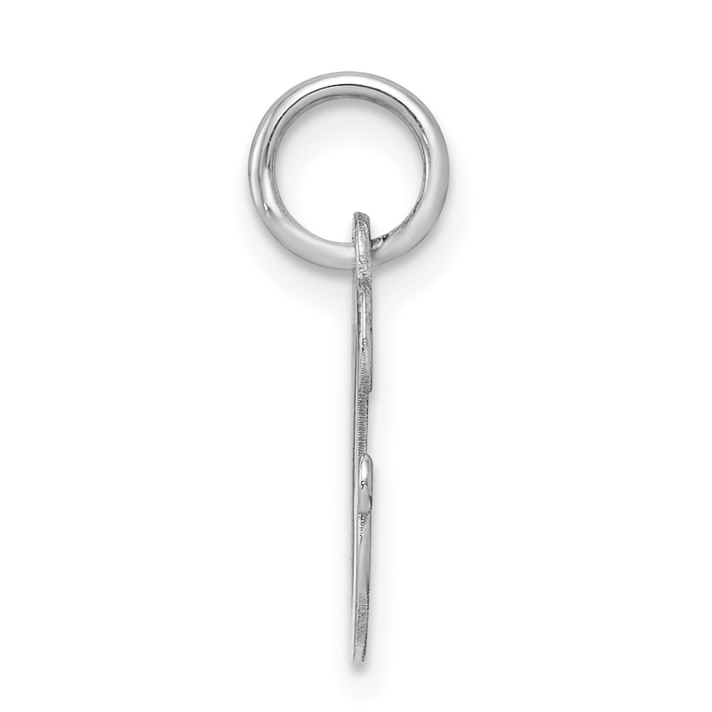 Sterling Silver Rhodium-plated Letter G Initial Charm (QC5092G)