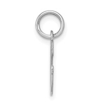 Sterling Silver Rhodium-plated Letter G Initial Charm view 2