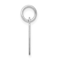 Sterling Silver Rhodium-plated Letter I Initial Charm view 2