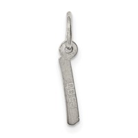 Sterling Silver Rhodium-plated Letter I Initial Charm view 4
