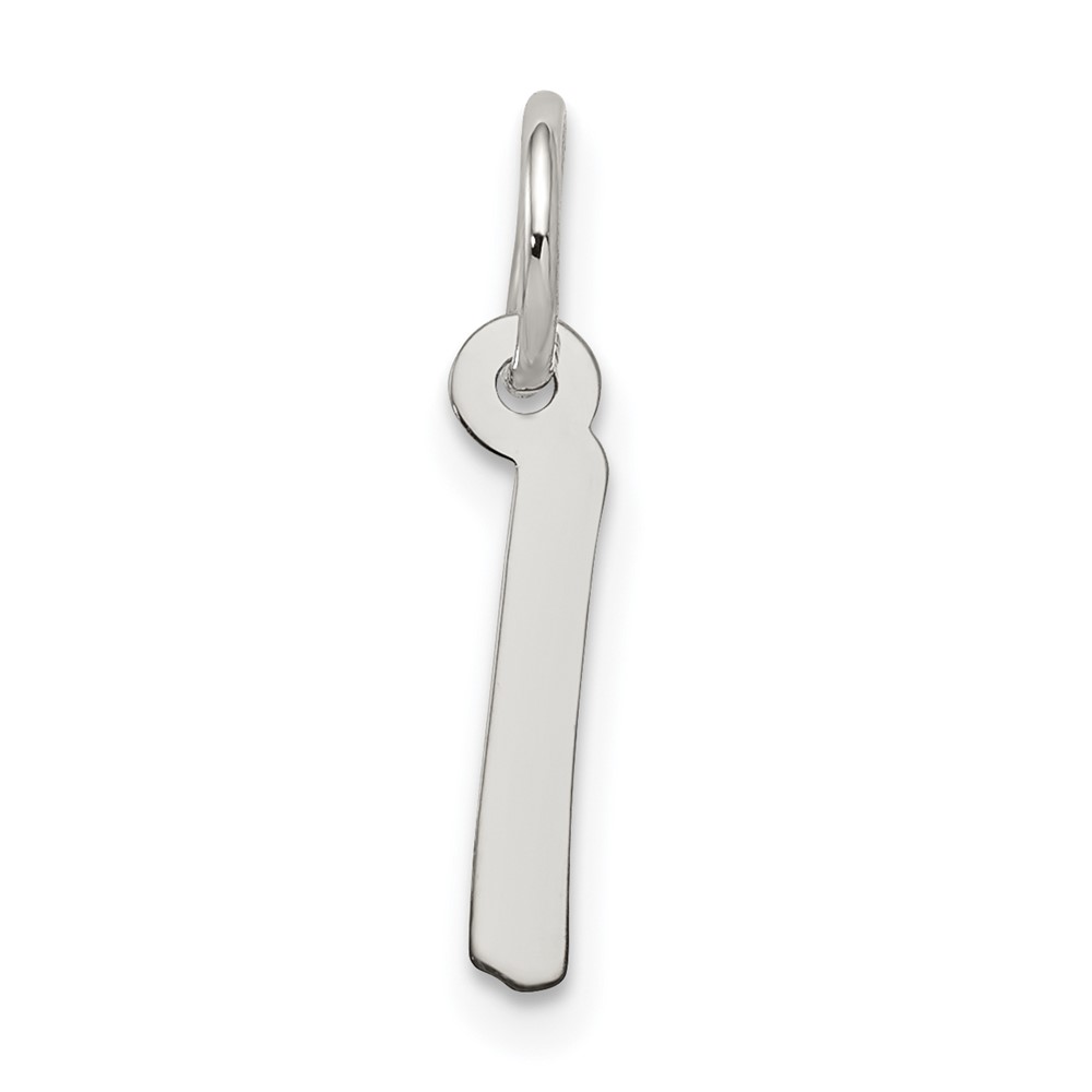 Sterling Silver Rhodium-plated Letter I Initial Charm (QC5092I)