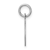 Sterling Silver Rhodium-plated Letter J Initial Charm view 2
