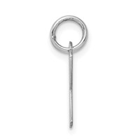 Sterling Silver Rhodium-plated Letter K Initial Charm view 2