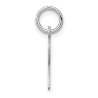 Sterling Silver Rhodium-plated Letter R Initial Charm view 2
