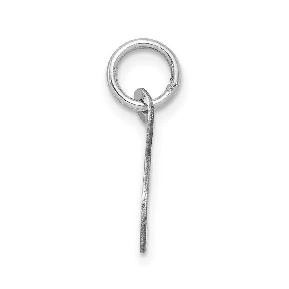Sterling Silver Rhodium-plated Letter S Initial Charm (QC5092S)