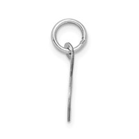 Sterling Silver Rhodium-plated Letter S Initial Charm view 2