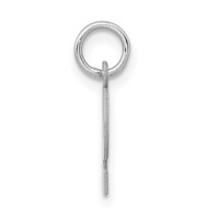 Sterling Silver Rhodium-plated Block Letter P Initial Charm view 2