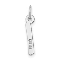 Sterling Silver Medium Initial I Charm view 4