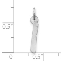 Sterling Silver Medium Initial I Charm view 3