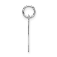 Sterling Silver Rhodium-plated Block Letter K Initial Charm view 2