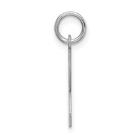 Sterling Silver Rhodium-plated Block Letter R Initial Charm view 2
