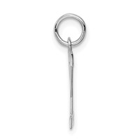Sterling Silver Rhodium-plated Block Letter Y Initial Charm view 2