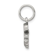 Sterling Silver Antique I (heart) Volleyball Charm view 2