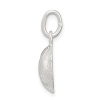 Sterling Silver Diamond Cut Soccer Ball Charm view 2