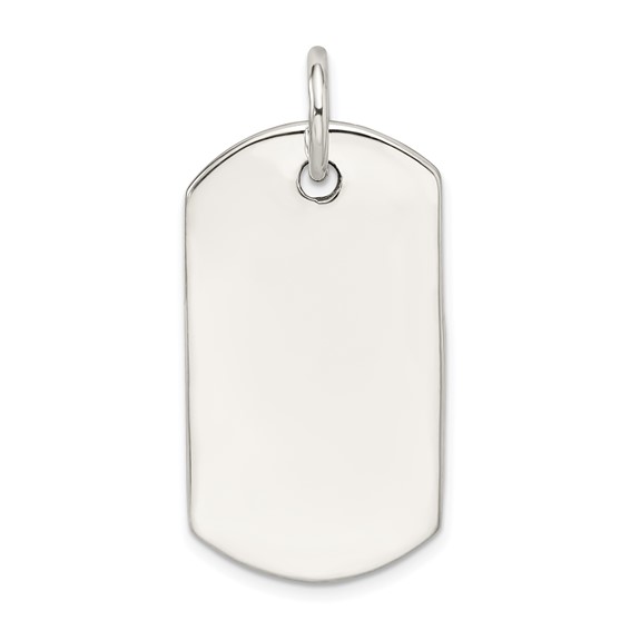 Sterling Silver Dog Tag Pendant