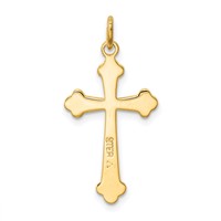 Sterling Silver Charm with 18K Plating Cross view 4