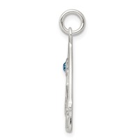 Sterling Silver & Stellux Crystal Nativity Charm view 2