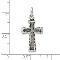 Sterling Silver Antiqued Cross Pendant view 3