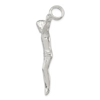 Sterling Silver Corpus (Crucified Christ) Pendant view 2
