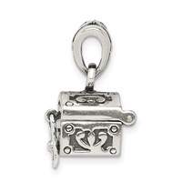 Sterling Silver Antiqued Chest Pendant view 2