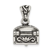 Sterling Silver Antiqued Chest Pendant view 4
