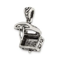 Sterling Silver Antiqued Chest Pendant view 5