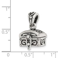 Sterling Silver Antiqued Chest Pendant view 3