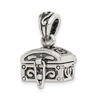 Sterling Silver Antiqued Chest Pendant view 1