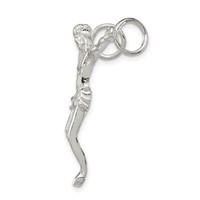 Sterling Silver Corpus (Crucified Christ) Pendant view 2